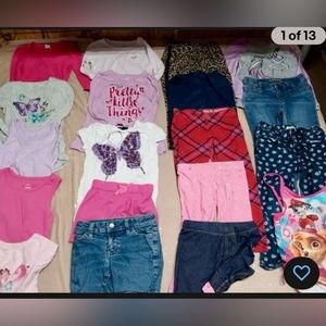 Lot of 19 Pieces Girls Clothes Size 6 Wonder Nation Faded Glory Gap Kids